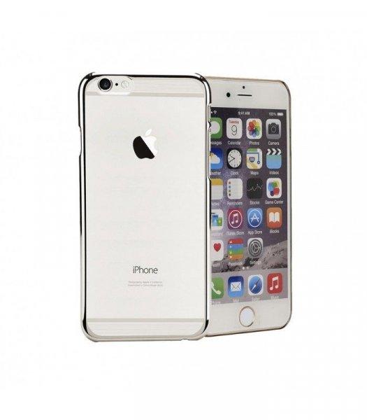 Astrum MC220 keretes átlátszó, alul felül dekorcsíkos Apple iPhone 6 Plus /
6S Plus tok ezüst