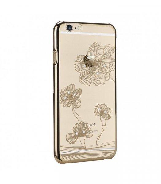 Astrum MC240 keretes virág mintás, Swarovski köves Apple iPhone 6 Plus / 6S
Plus tok arany