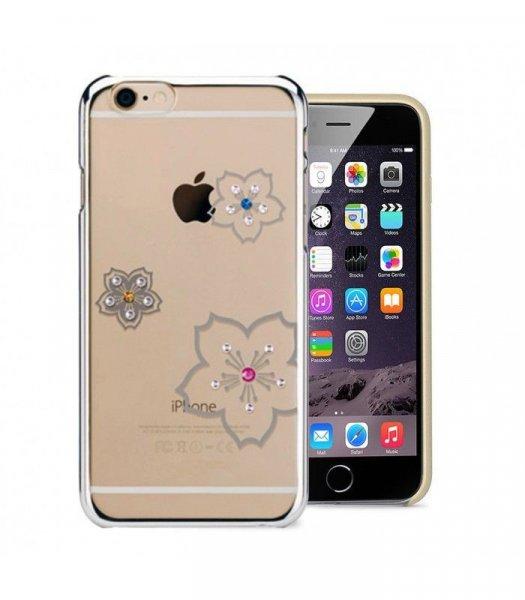 Astrum MC280 keretes virág mintás, színes Swarovski köves Apple iPhone 6
Plus / 6S Plus hátlapvédő ezüst