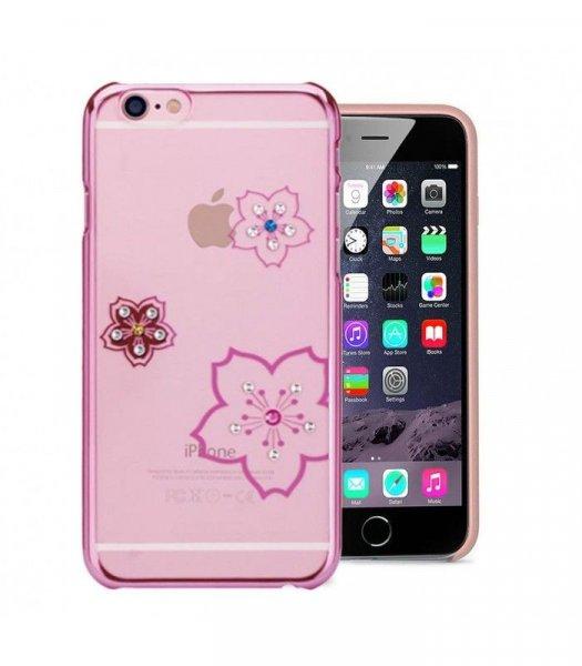 Astrum MC280 keretes virág mintás, színes Swarovski köves Apple iPhone 6
Plus / 6S Plus hátlapvédő pink