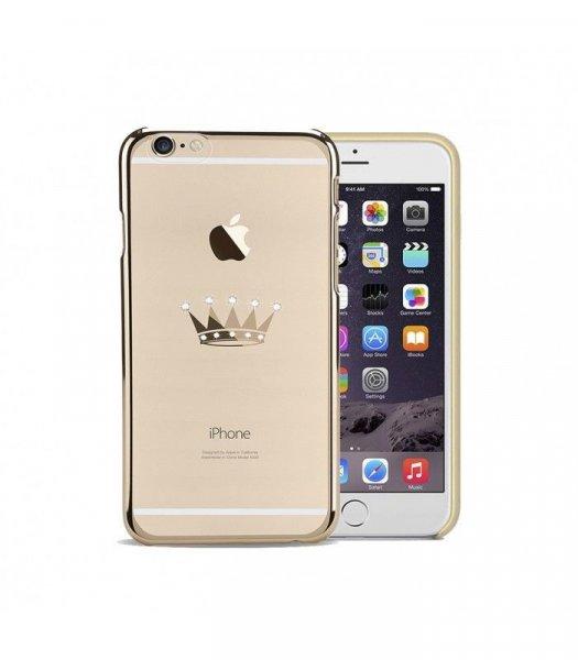 Astrum MC300 keretes korona mintás, Swarovski köves Apple iPhone 6/6S
hátlapvédő arany