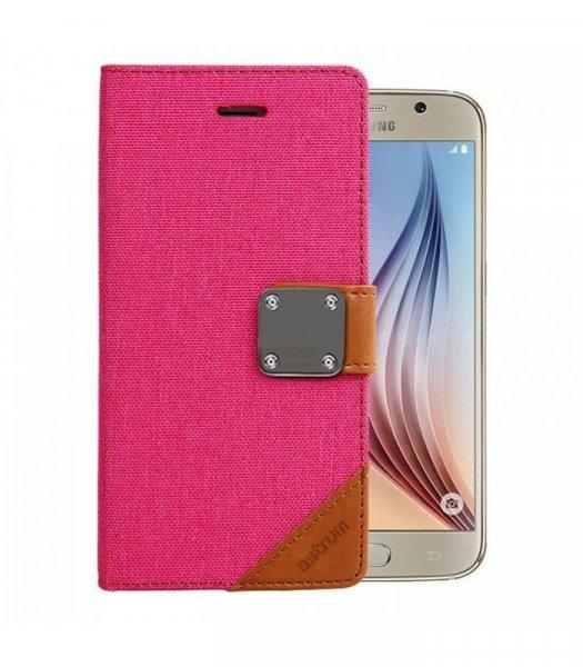 Astrum MC630 MATTE BOOK mágneszáras Samsung G920F Galaxy S6 könyvtok pink