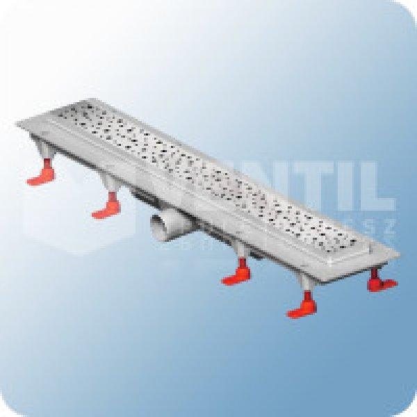 Mofém Linear MLP-750 D zuhanyfolyóka drops ráccsal, 750mm - MOF-501-0003-02