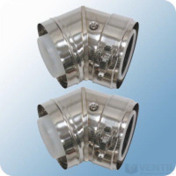 Vaillant 80/125 mm-es koncentrikus homlokzati ív 2 x 45°