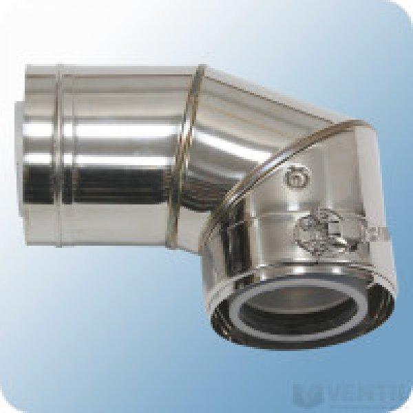 Vaillant 80/125 mm-es koncentrikus homlokzati könyökidom 87°