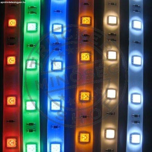 LED SZALAG 12V folyóméteres kültéri RGB színes (7W)