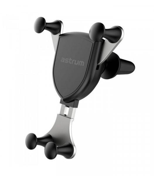 Astrum CW260 univerzális gravity autós tartó vezeték nélküli töltéssel
szellőzőre, QI V1.2, 5V-1A / 9V-1.1A 10W