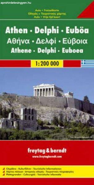 Athen - Delphi - Egina autótérkép - f&b AK 0826