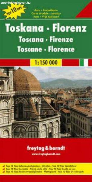 No 5. - Toszkána - Firenze Top 10 Tipp autótérkép - f&b AK 0610