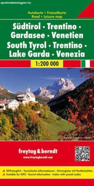 Dél-Tirol / Trentino / Garda-tó / Veneto autótérkép - f@b AK 0614