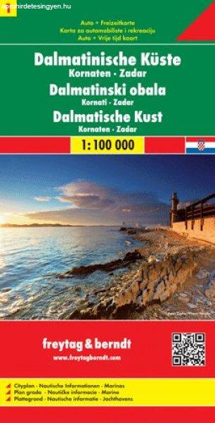 Dalmát tengerpart 1. Kornati-szigetek - Zadar autótérkép - f&b AK 0703
