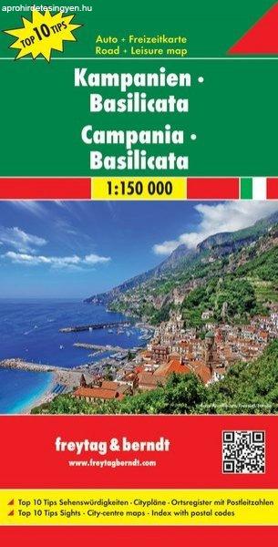 No15. - Campania - Basilicata Top 10 Tipp autótérkép - f&b