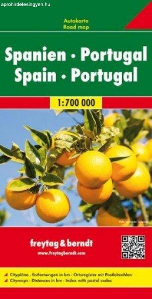 Spanyolország és Portugália autótérkép - f&b AK 0515