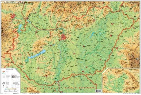 Magyarország domborzata falitérkép - Stiefel