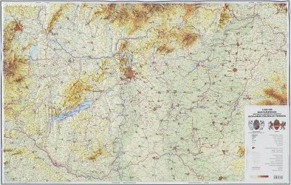 Magyarország általános földrajzi dombortérképe - HM