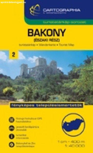 Bakony, északi rész turistatérkép - Cartographia