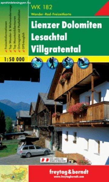 Lienzer Dolomiten – Lesachtal – Villgratner Berge turistatérkép - f&b WK
182