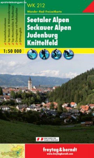 Seetaler Alpen-Seckauer Alpen-Judenburg-Knittelfeld turistatérkép - f&b WK 212