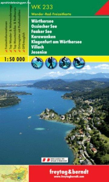 Wörthersee – Ossiacher See – Faaker See – Karawanken – Klagenfurt am
Wörthersee – Villach – Jesenice turistatérkép - f&b WK 233