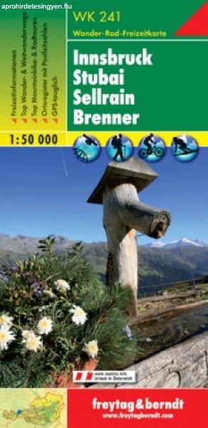 Innsbruck-Stubai-Sellrain-Brenner turistatérkép - f&b WK 241