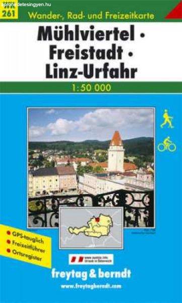 Mühlviertel – Freistadt – Bad Leonfelden – Bad Zell – Linz
turistatérkép - f&b WK 053