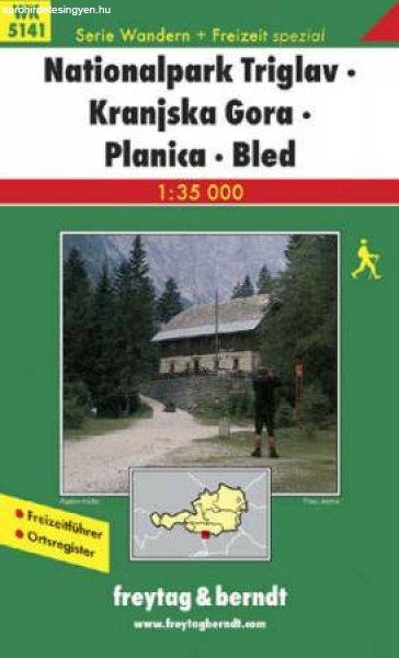 Nationalpark Triglav – Kranjska Gora – Planica – Bled turistatérkép -
f&b WK 5141
