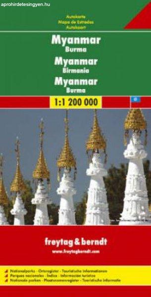 Myanmar (Burma) autótérkép - f&b AK 182