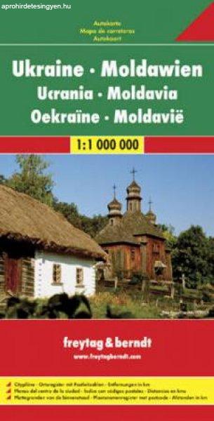 Ukrajna és Moldova autótérkép - f&b AK 6801