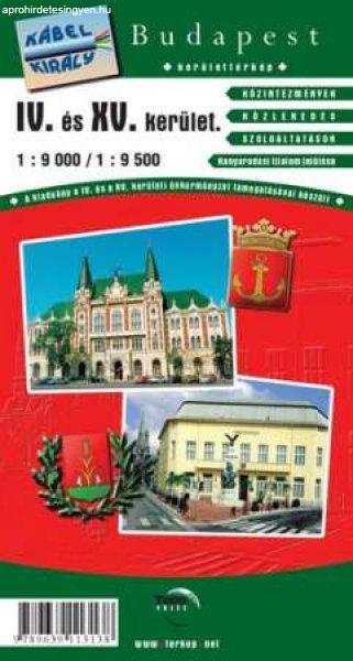 IV. - XV. kerület térkép - Topopress