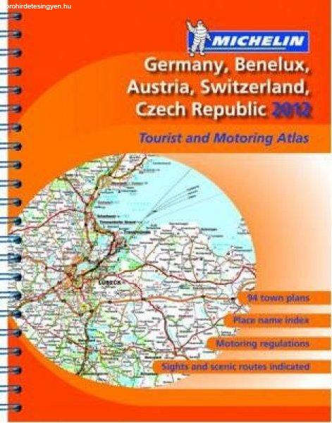 Németország, Ausztria, Benelux, Svájc, Csehország atlasz - Michelin