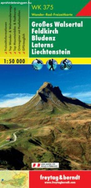 Großes Walsertal - Feldkirch - Bludenz - Laterns - Liechtenstein
turistatérkép - f&b WK 375