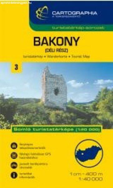 Bakony, déli rész turistatérkép - Cartographia 
