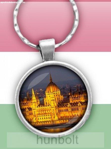Budapesti Parlament üveglencsés kulcstartó