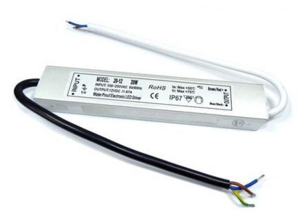 LED tápegység, trafó vízálló IP67 trafó 12V 100W 8,5A