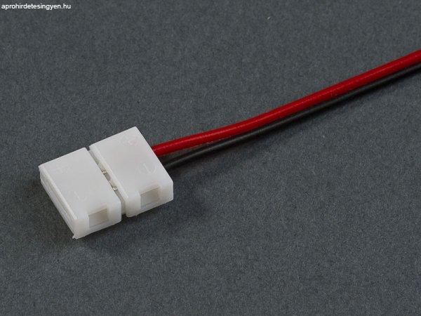 Betáp kábel (15cm) 3528 LED szalaghoz 8mm