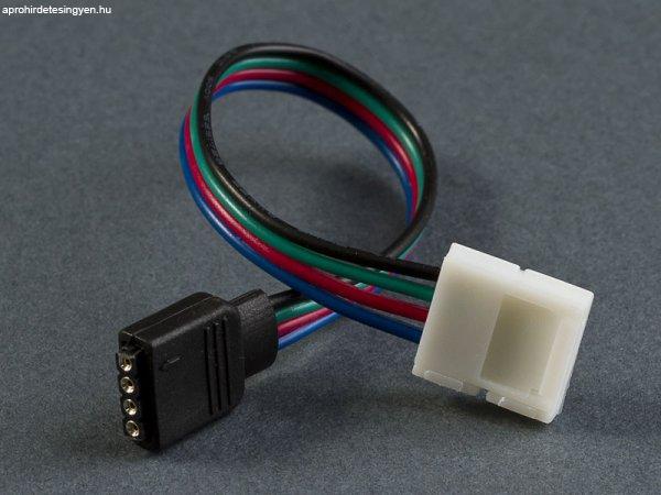 Betáp kábel (15 cm) 5050 RGB LED szalaghoz - 4 PIN RGB csatlakozó (anya)