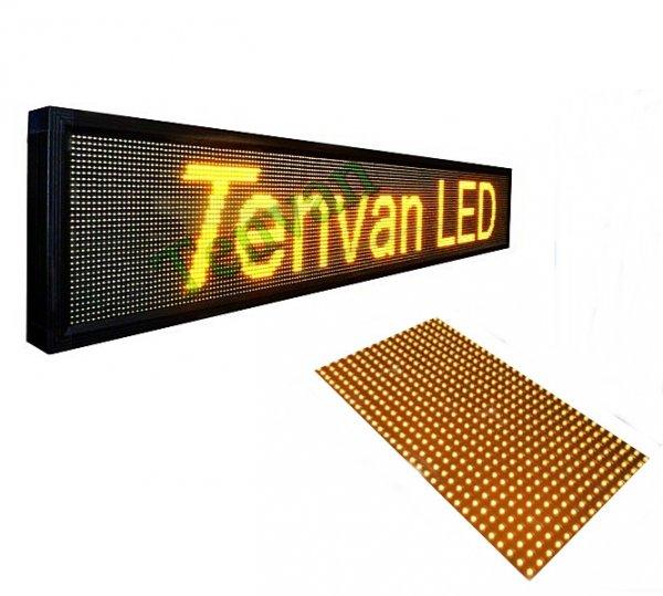 100x20CM LED fényújság, fényreklám programozható LED tábla beltéri
sárga 