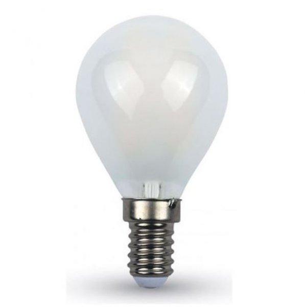 4W E14 LED filament kisgömb égő meleg fehér