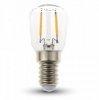 2W E14 LED filament ST26 g meleg fehr