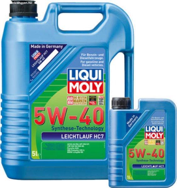LIQUI MOLY Leichtlauf HC7 5W-40 motorolaj 5L+1L
