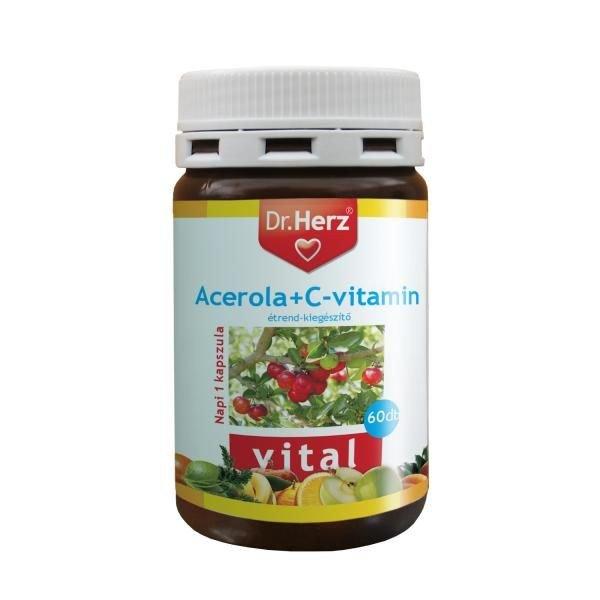 DR.HERZ C-VITAMIN 1500MG+D3+ZN CSIPKEBOGYÓVAL+ACEROLA 60DB