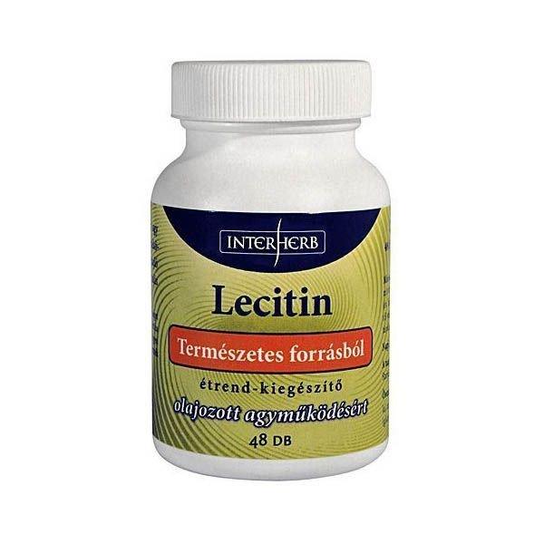 INTERHERB LECITIN LÁGYZSELATIN KAPSZULA 48DB