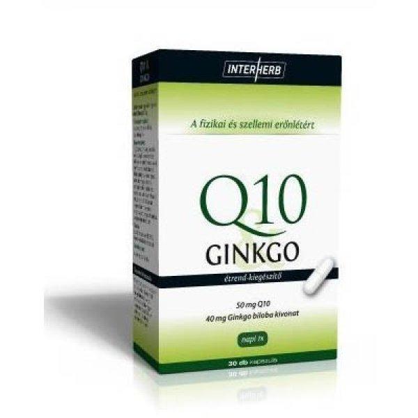 INTERHERB Q10&GINKGO KAPSZULA 30DB