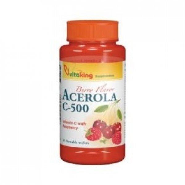 VITAKING ACEROLA C 500MG RÁGÓTABLETTA 40DB