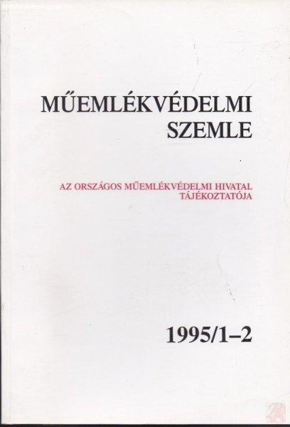 MŰEMLÉKVÉDELMI SZEMLE 1995/1-2.