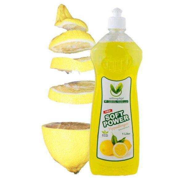 Soft Power mosogatószer citrom illattal (1 liter)