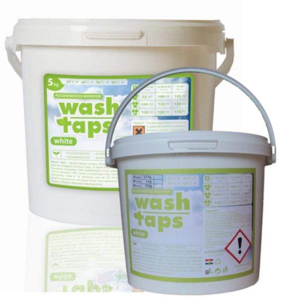 Wash Taps mosópor white foszfát- és parabénmentes (5 kilogramm)