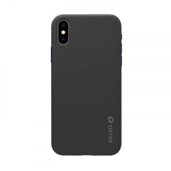 Editor Color fit Huawei Y7 Prime (2017) fekete szilikon tok csomagolásban
