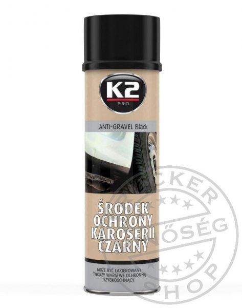 K2 kavicsfelverődés elleni festék spray 500ml fekete