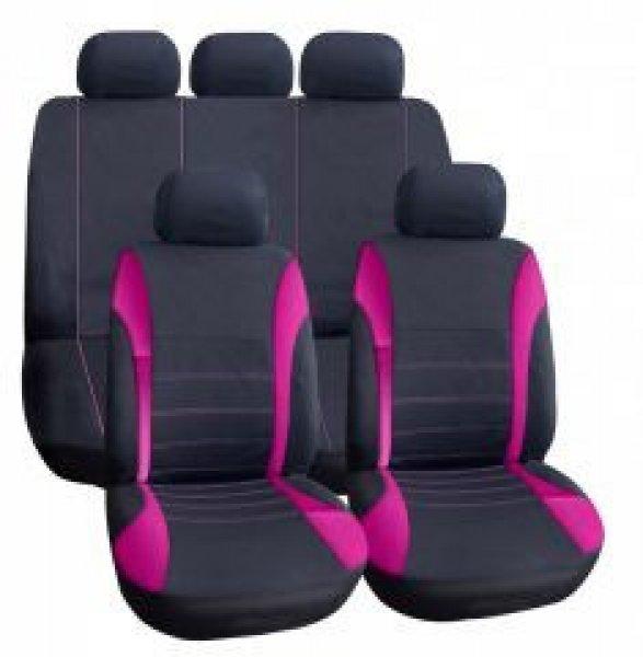 Univerzális üléshuzat UL-TY1842BKP rózsaszín-fekete